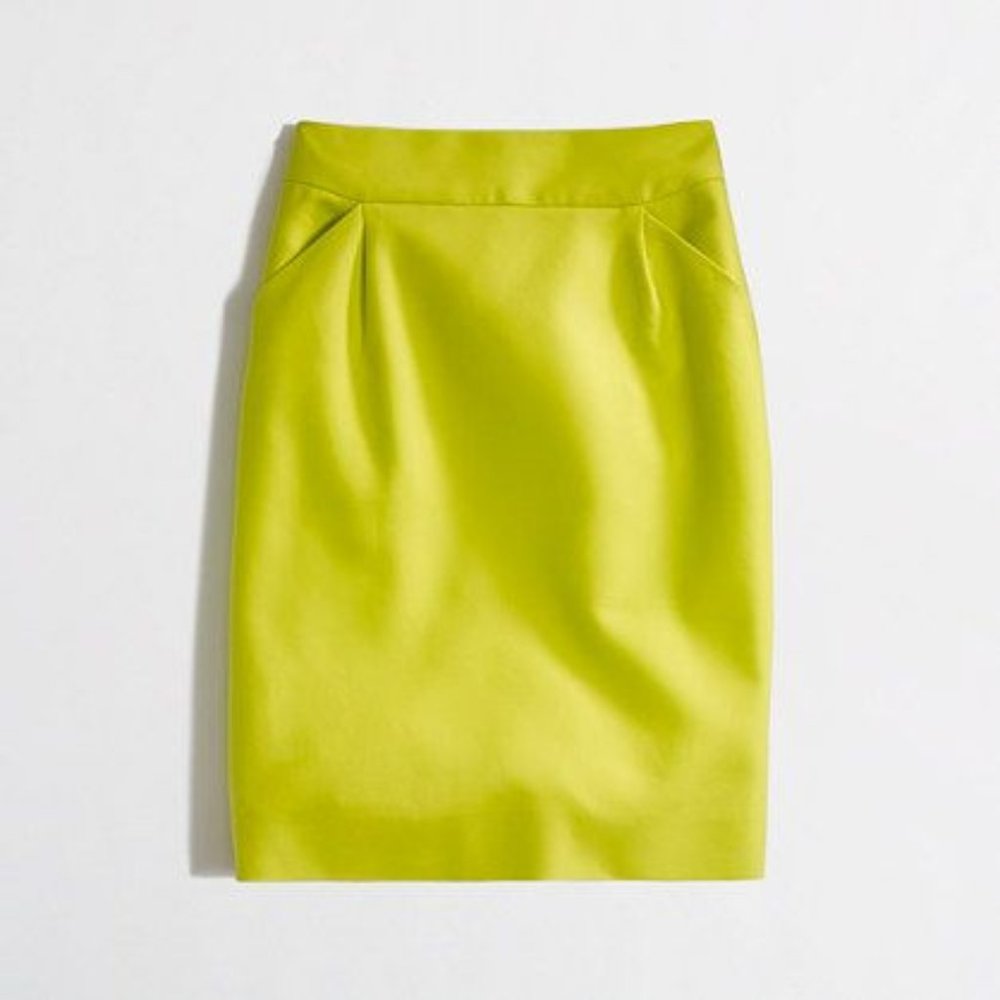 Pencil Skirt by J. Crew in Citrus Lime (w/Pockets)